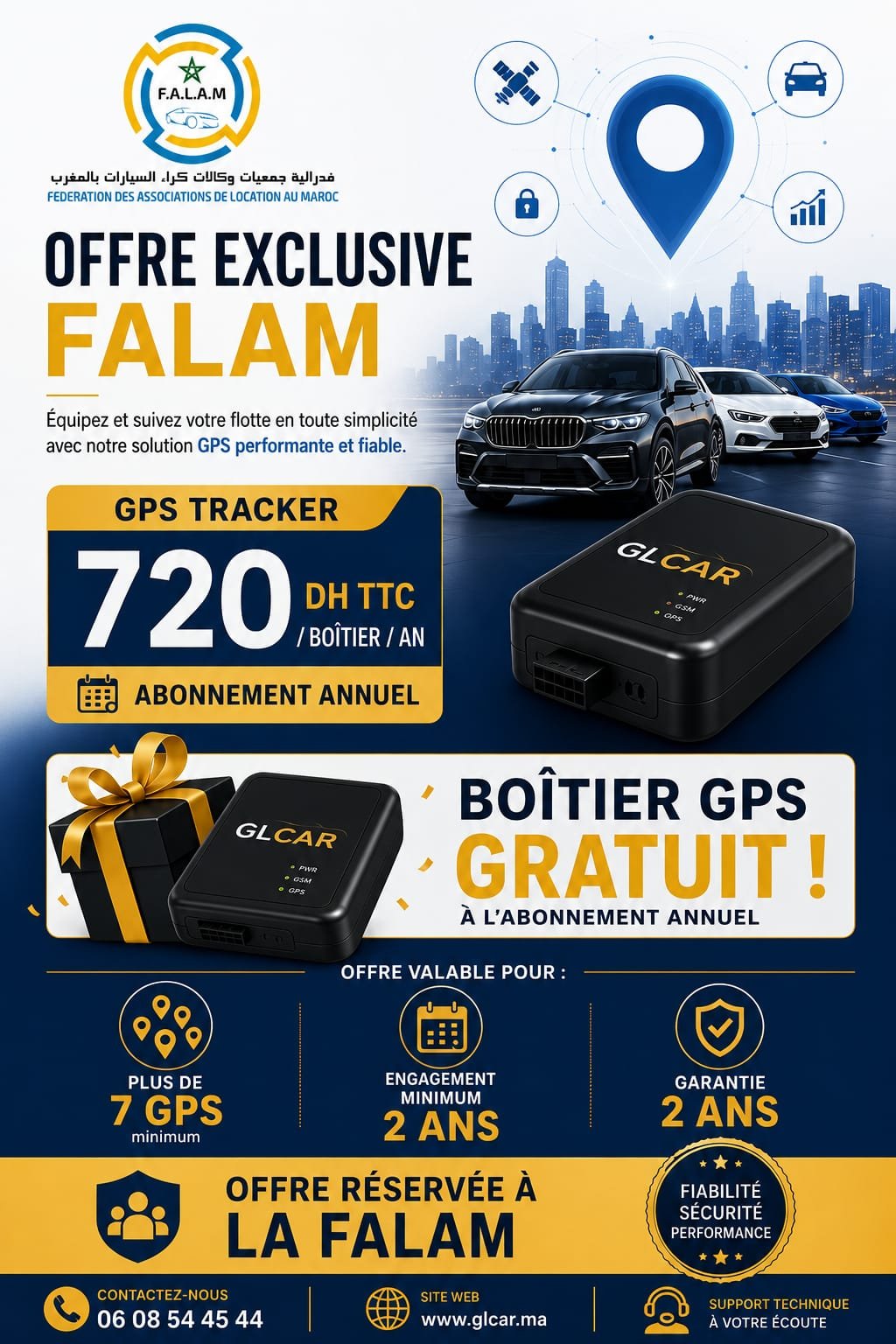Convention de Partenariat Exclusif GLCAR et  FALAM – Solution de Géolocalisation
